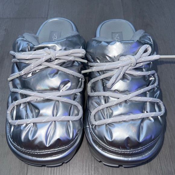 UGG Hi Shine Puffer Spaceslider Slides Slipper Shoes - Size 9 - Picture 2 of 9